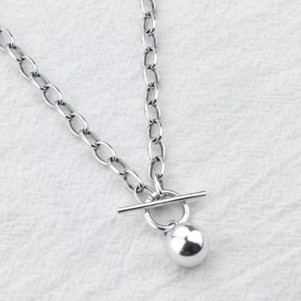 20” NEW 925 STERLING SILVER ROUND BEAD NECKLACE, NICE NECKLACE, CUTE NECKLACE - Picture 6 of 6